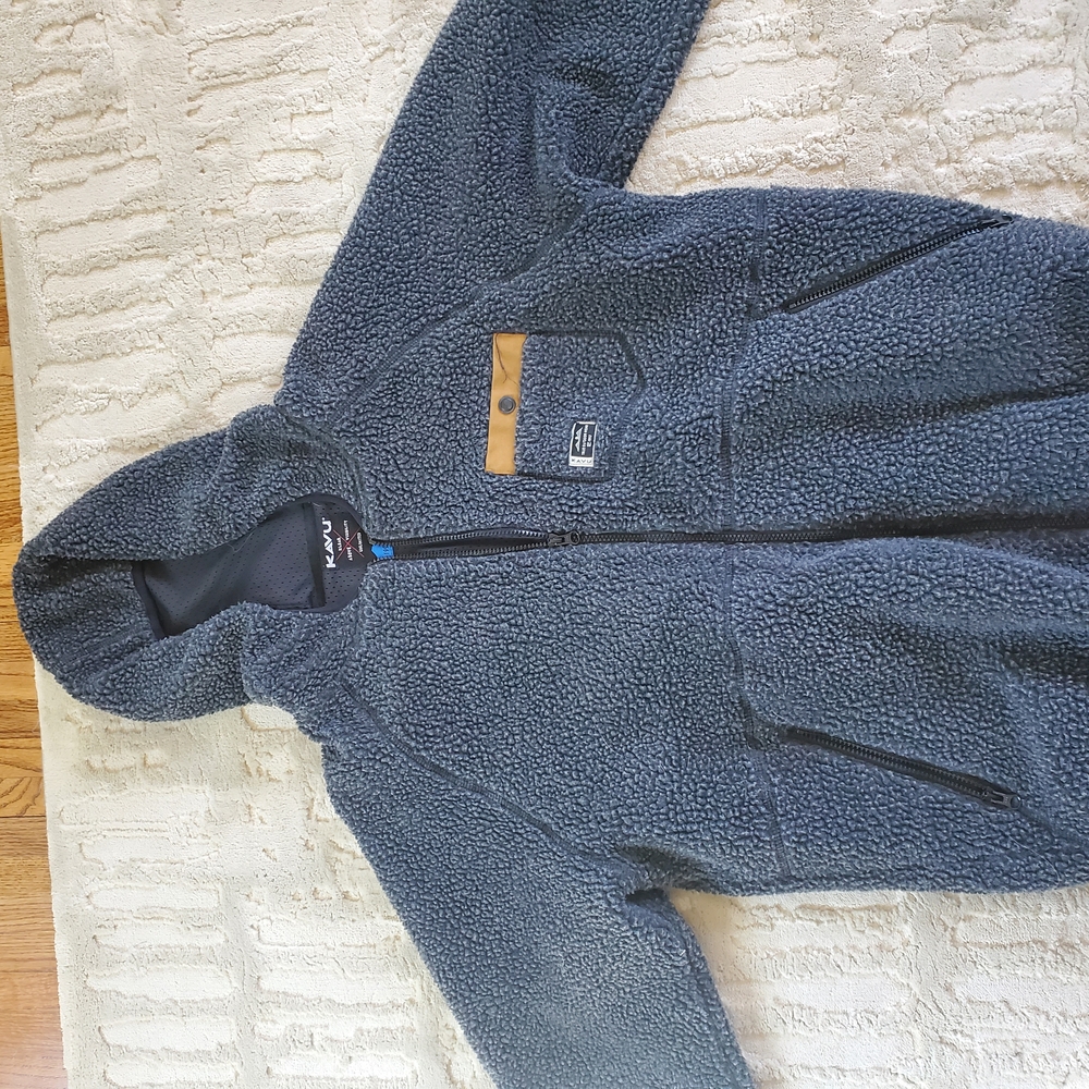 Grey Kavu Sherpa Fleece Hoodie